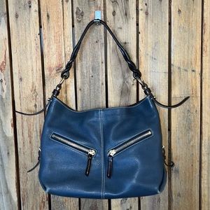 Dooney & Bourke Blue Leather Shoulder Bag